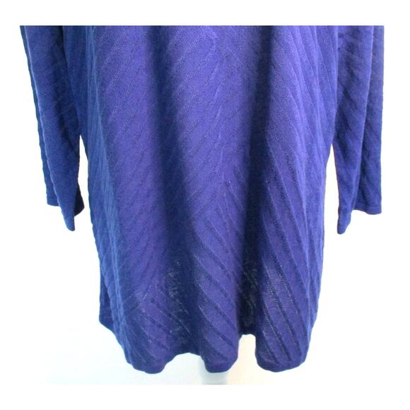 Dana Buchman Plus Women's 3/4 Sleeve Blue Knit Lightweight Sweater NWT Size 2X - Picture 3 of 11